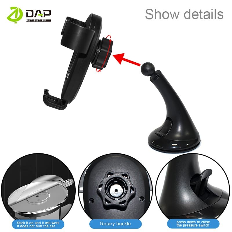 Car Holder Dashboard DAP D-CZ10 Holder Mobil Car Bracket 360 Rotation