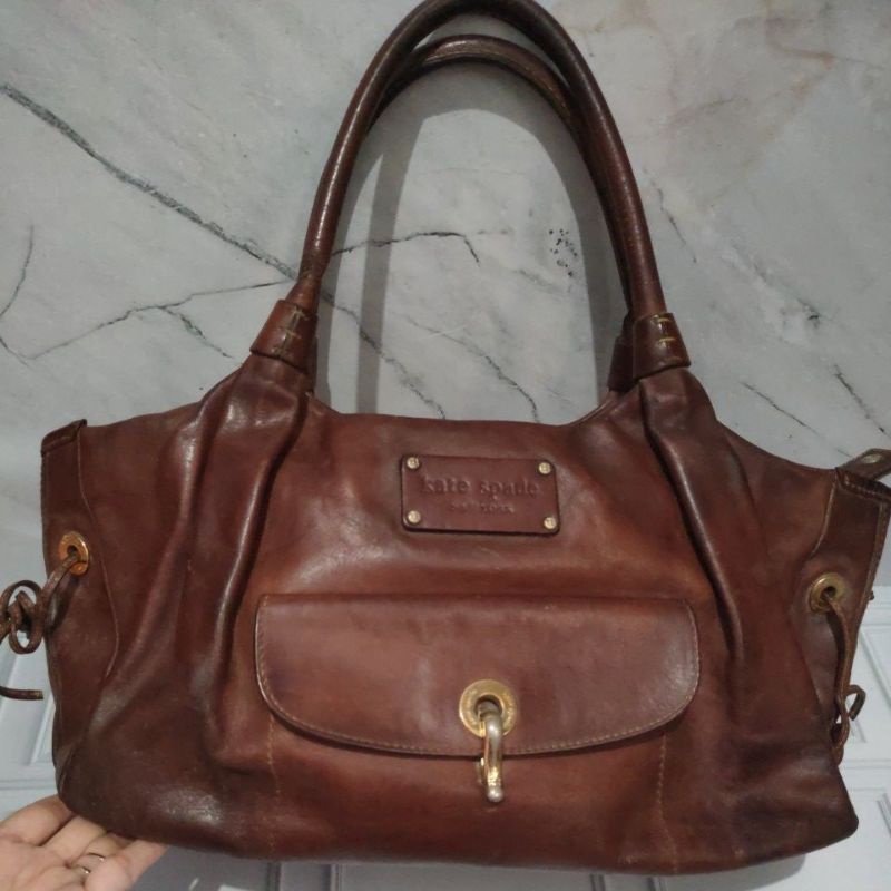 Kate Spade Vintage Leather Baby Bag