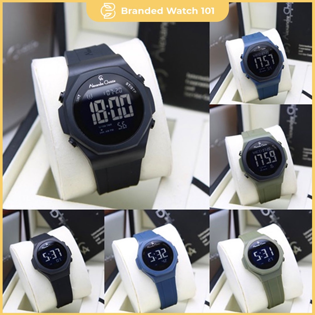 ORIGINAL Jam Tangan Pria &amp; Wanita Alexandre Christie AC 9359 / AC9359 / 9359 Garansi Resmi 1 Tahun, Rubber