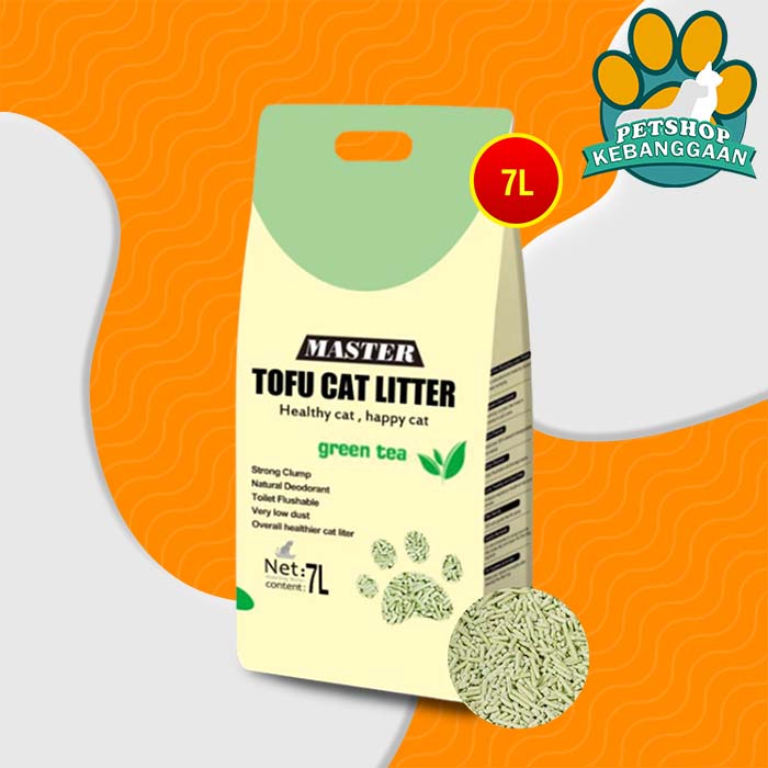 Pasir Kucing Gumpal Wangi Master tofu soya non Markotop tofu 7 Litter