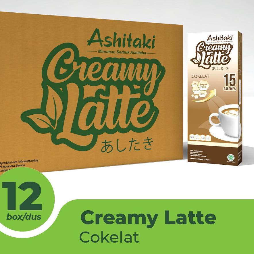 

limited Edition✔️Ashitaki Creamy Latte Coklat 1 DUS ISI 12PCS (12x120gr)|RA9