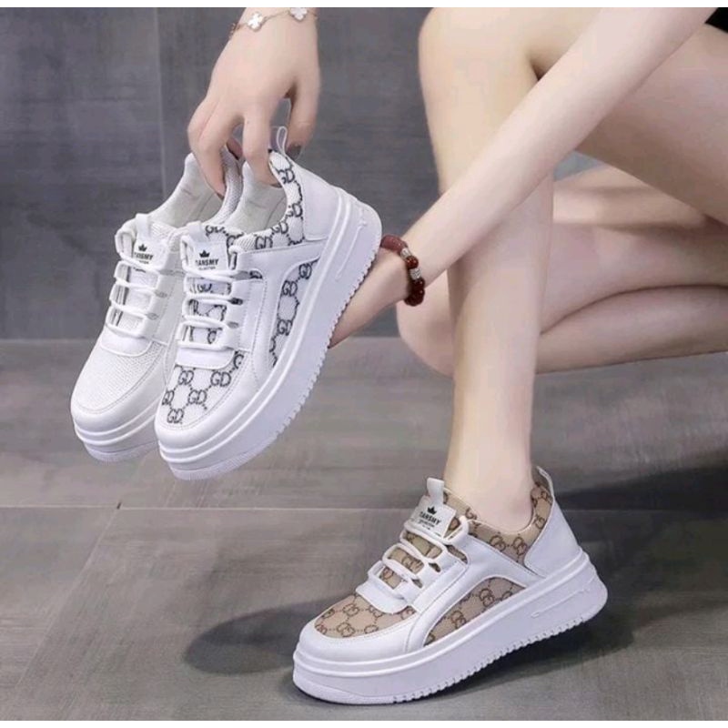 Sepatu Fashion Wanita Korea Trendy/Sepatu Sneakers kekinian NS603/Sepatu cantik sneakers korea KSM