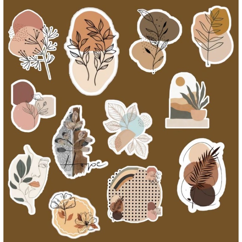 stiker aesthetic bisa untuk jurnal, scrapbook dll