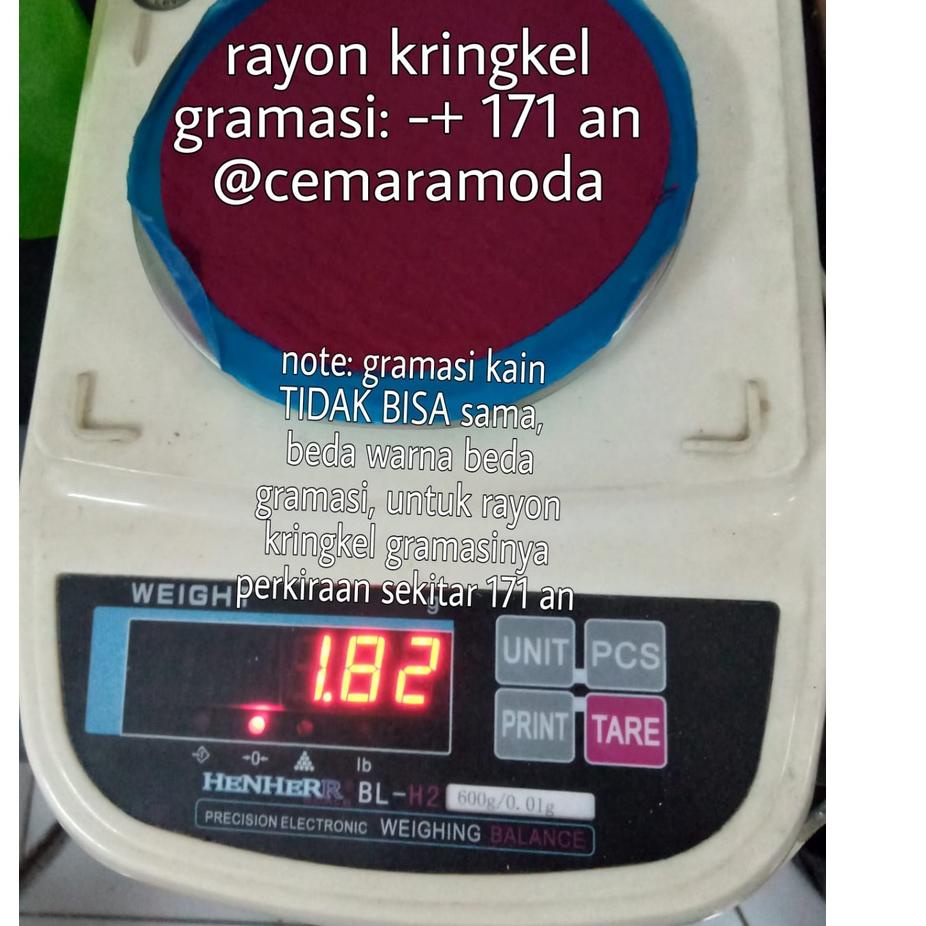 ⭐Rame-Rame Kain Rayon Krinkel Bahan Crinkle Airflow Kringkel Kringkle Crinkel Air Flow Premium PER 0