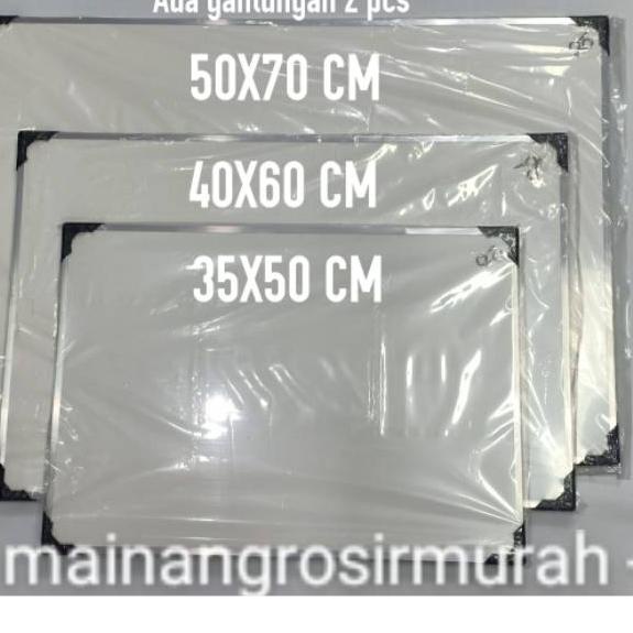 

[PRODUK 0Z8Z0] Whiteboard 40x60 papan tulis anak putih white board 2 sisi spidol dan kapur 8K7
