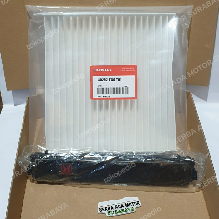 PAKET FILTER AC MOBIL HONDA BRIO MOBILIO BRV HRV PLUS TUTUP FILTER AC