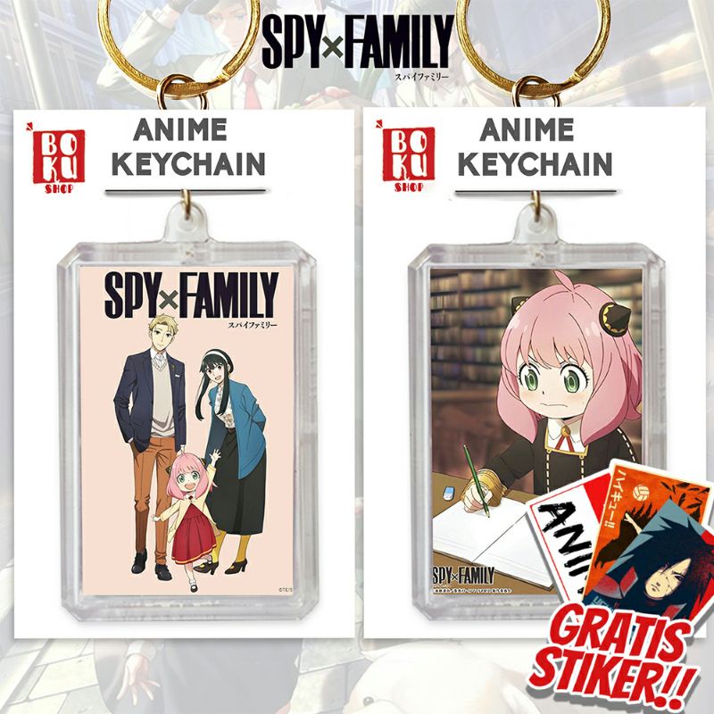 (Terbaru) Gantungan Kunci Murah Anime Spy x Family/Keychain Spy x Family/Ganci Anime/Anime Keychain/