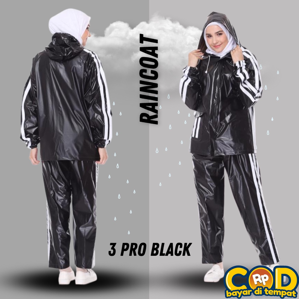 Jas Hujan Pria Wanita Murah Bromo Original Raincoat Bahan PVC Kuat Awet Lentur Sudah di Press