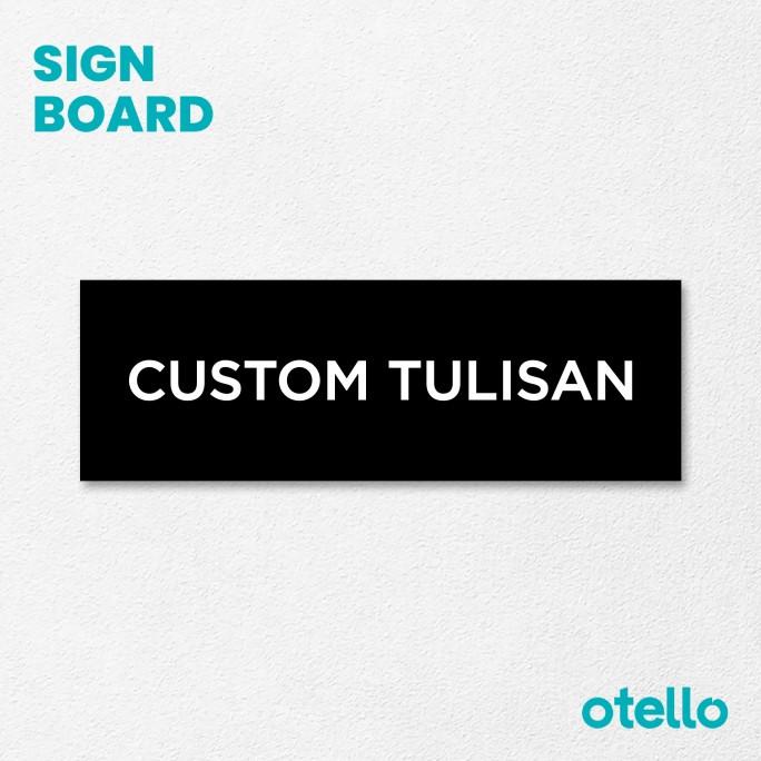 Custom Sign Board Nama Ruangan Akrilik Print Papan Nama Ruang Kantor