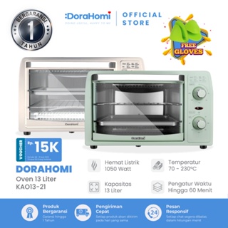 Dorahomi Oven Listrik pemanggang penghangat makanan daging kue bolu serbaguna Electric 13L