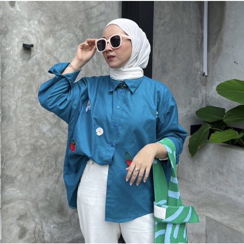 Jual Kemeja Linen Oversize Kemeja Polos Kemeja Patch Oversized Linen Shirt Shopee Indonesia