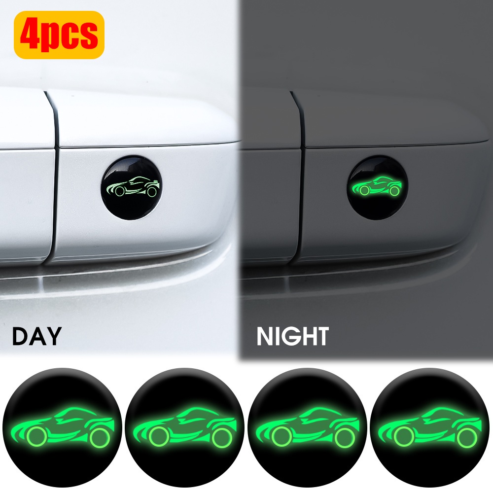 4pcs Stiker Pelindung Lubang Kunci Pintu Mobil Universal Anti Debu