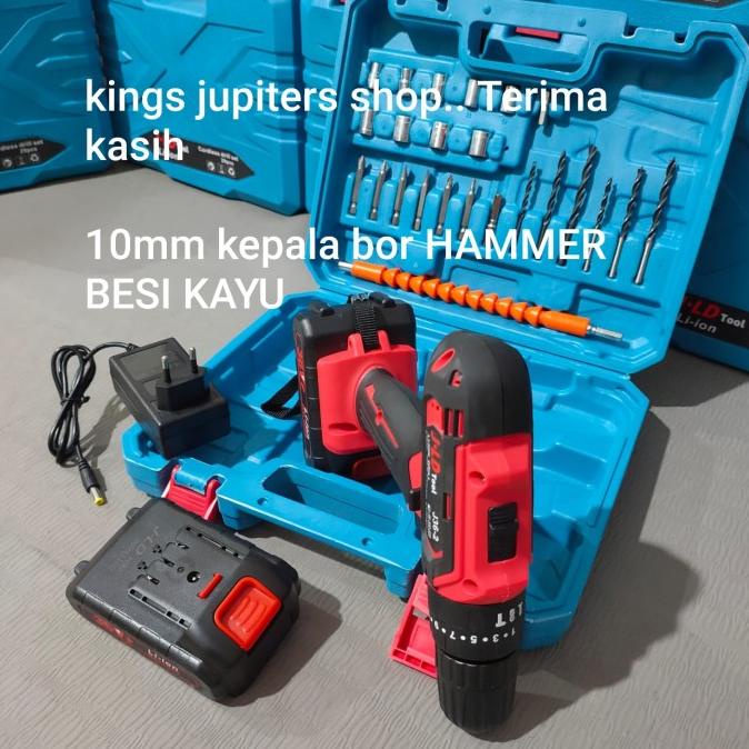 Pasti Top Cordless Jld 36Volt Bisa Baja Ringan Mesin Bor Batrai 36Volt