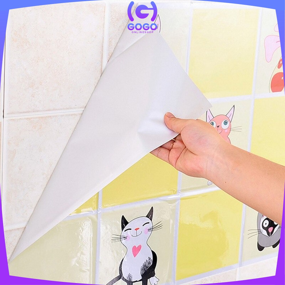GOGO-C118 Wall Stiker Dinding Dapur Anti Minyak / Api Wallpaper Sticker Alumunium Foil Dekorasi Dapur