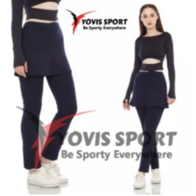 Yovis Sport Celana Rok Olahraga Senam/Aerobik/Jogging/Zumba