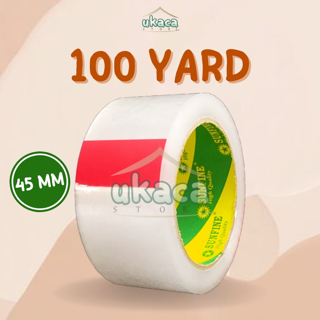 

Lakban Bening OPP Tape 100 Yard Plakban Murah Isolasi Solasi Selotip Packing Olshop Lem Solatip Perlengkapan Rumah Tangga Alat Tulis Kantor Ukacastore