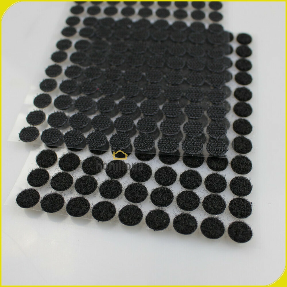 Lakban Dots Velcro Hook and Loop Magic Sticker 450 Pairs 10 mm NIKTO Tape