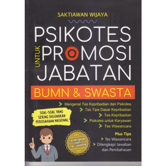 PSIKOTES UNTUK PROMOSI JABATAN BUMN SWASTA TES MASUK KERJA PSIKOTES