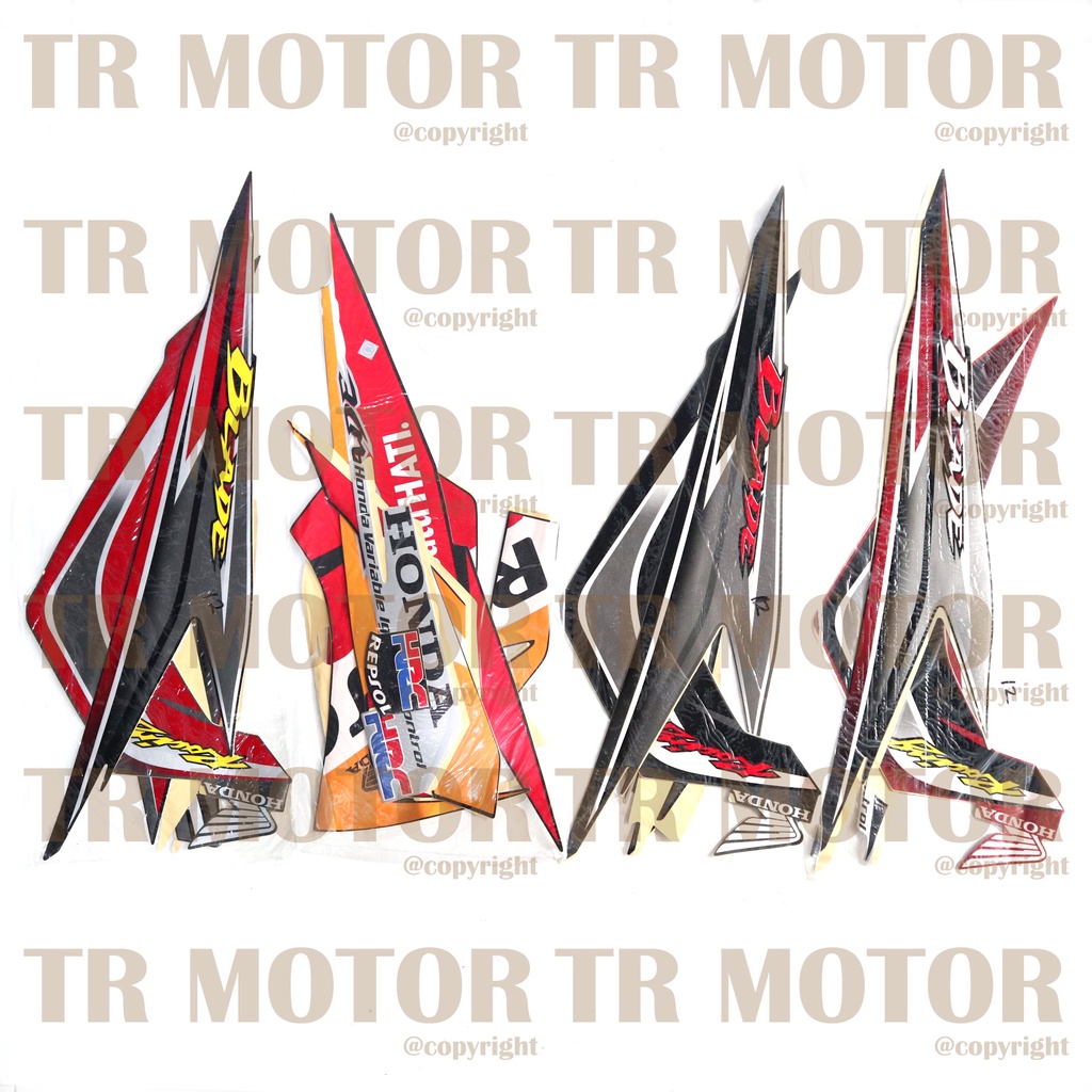 Stiker Motor Blade New 2012 Sticker Striping Lis Full Set Motor