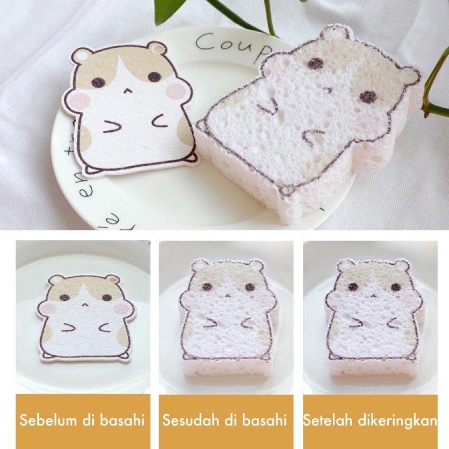 SPONGE BUSA MAGIC CUCI PIRING MOTIF LUCU / SPONS CUCI PIRING SERBAGUNA SPONS VIRAL KARAKTER