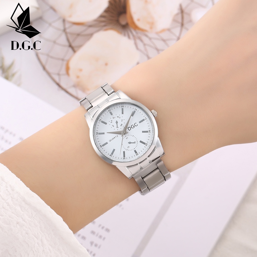 Jam Tangan ✅COD Pria Wanita Rantai Stainless Steel Fashion Import Murah C94