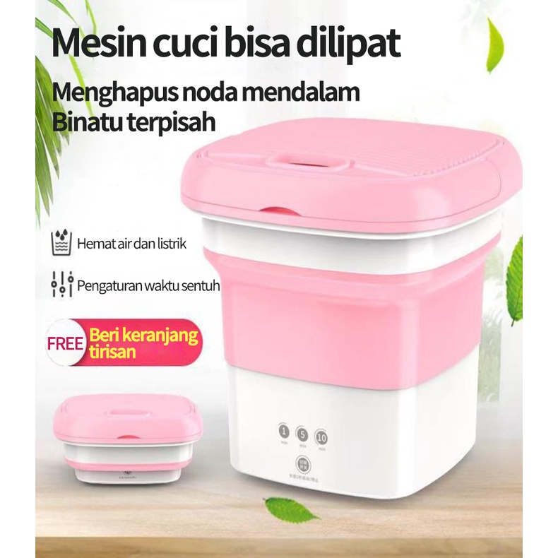 Mesin Cuci Mini Portable Mesin Cuci Lipat Mini Folding Washing Machine Mesin Cuci Kecil KAPASITAS 2,5kg