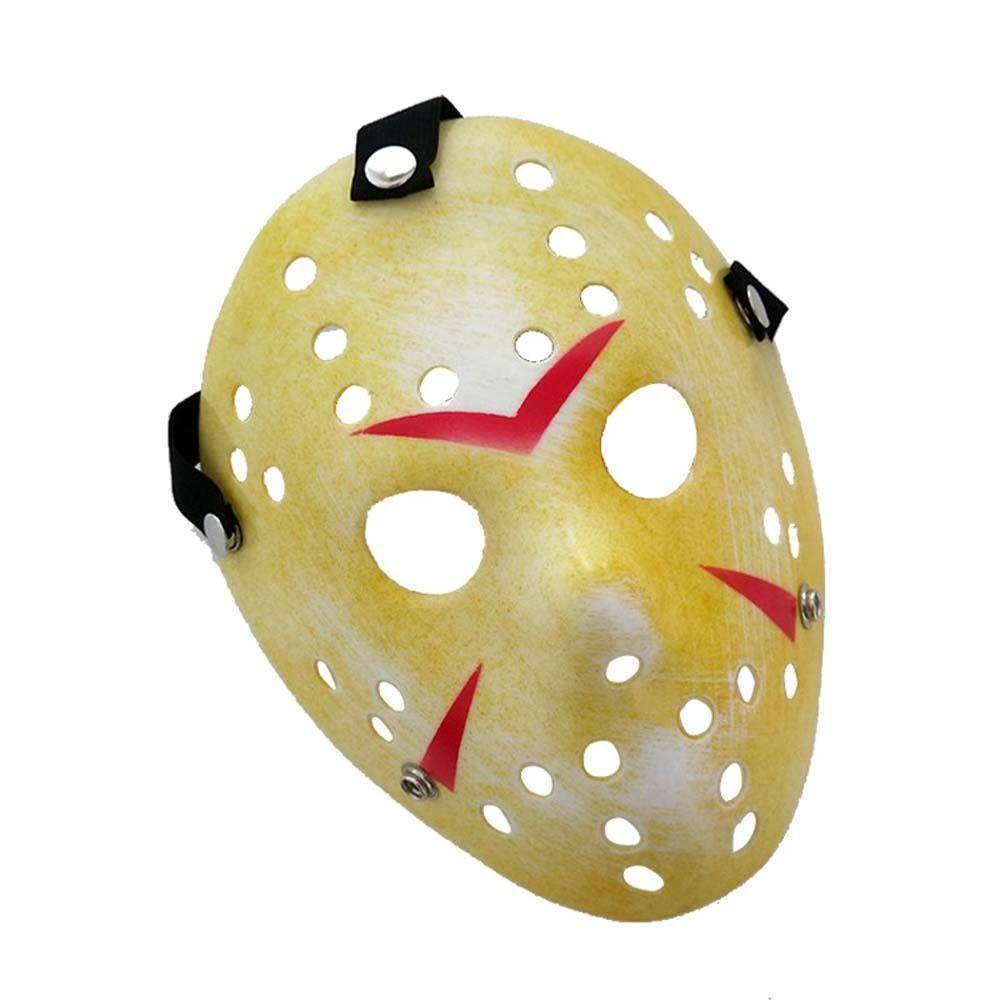 Nickolas1 Topeng Hoki Masquerade Festival Plastik Pesta Properti Jason Voorhees Kostum Cosplay Topeng Wajah Topeng Halloween