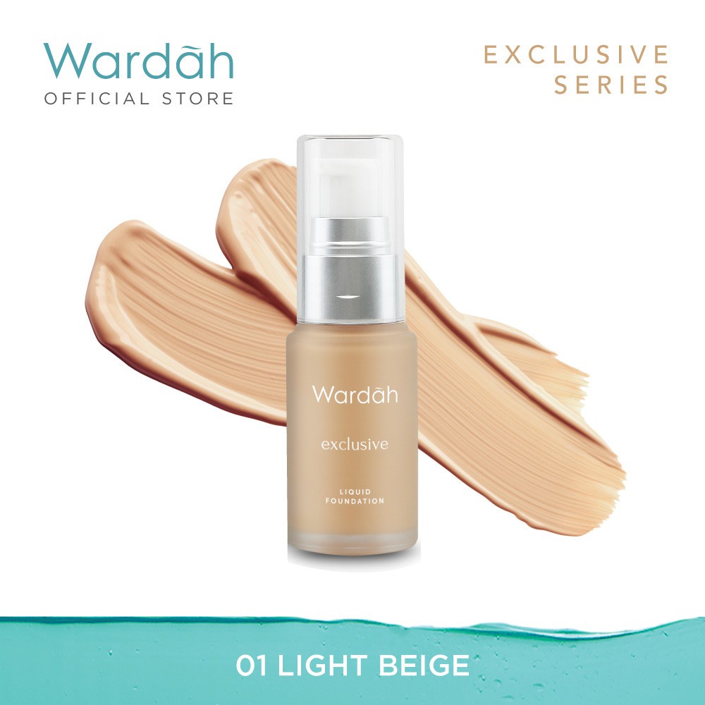 Rumah Cantik Wardah Exclusive Liquid Foundation  - Foundation Matte Yang Tahan Lama Hingga 8 Jam - Bisa COD RumahCantik354 Beauty Skincare Kosmetik Medan Cosmetics