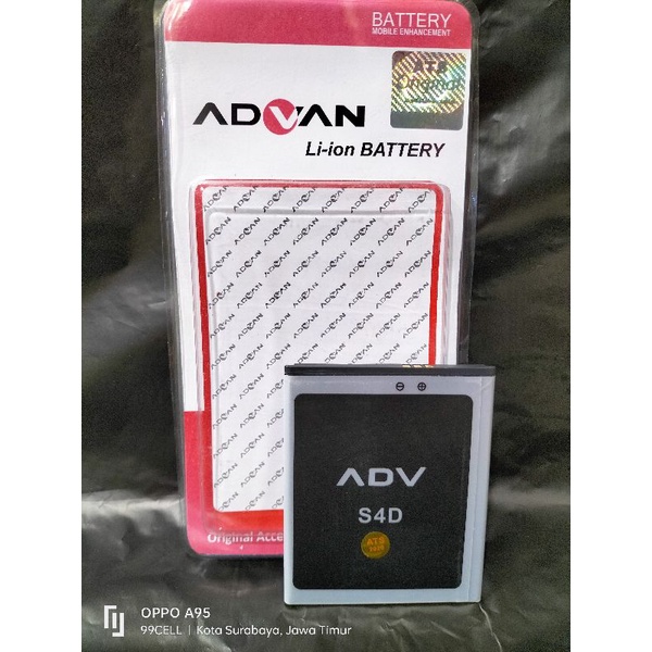 Baterai | Battery | Batre Advan S4D Original