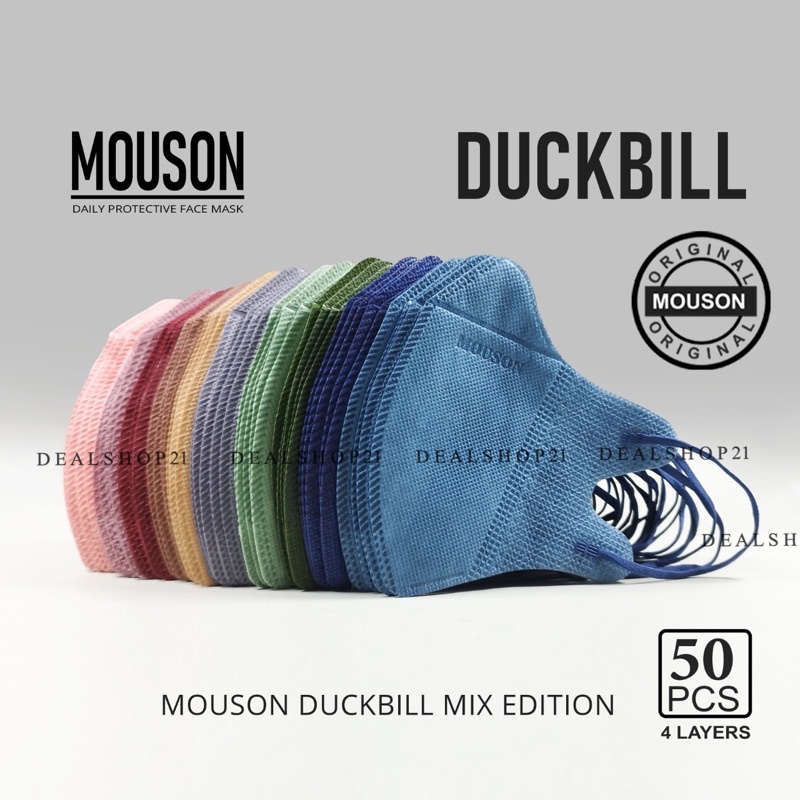 DUCKBILL MOUSON 4PLY, DUCKBILL GARIS IMPORT 1 BOX ISI 50 PCS