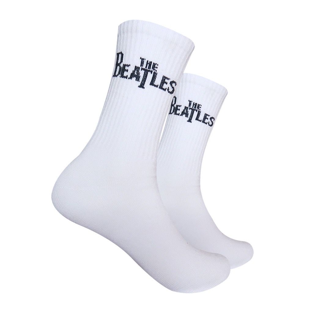 Kaos Kaki Motif The Beatles Putih ( B11 )