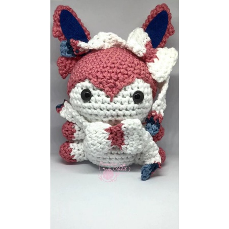 Amigurumi Sylveon Pokemon | Boneka Rajut Pokemon Sylveon