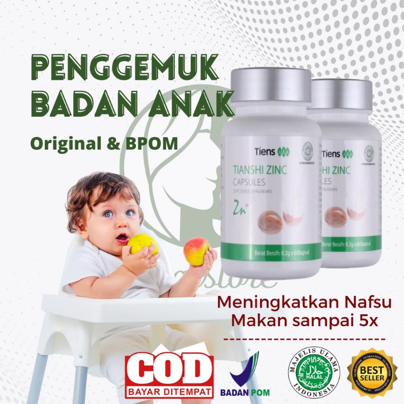 Zinc Tiens Anak untuk Anak Bayi GTM Vitamin Nafsu Makan Penambah Berat Badan