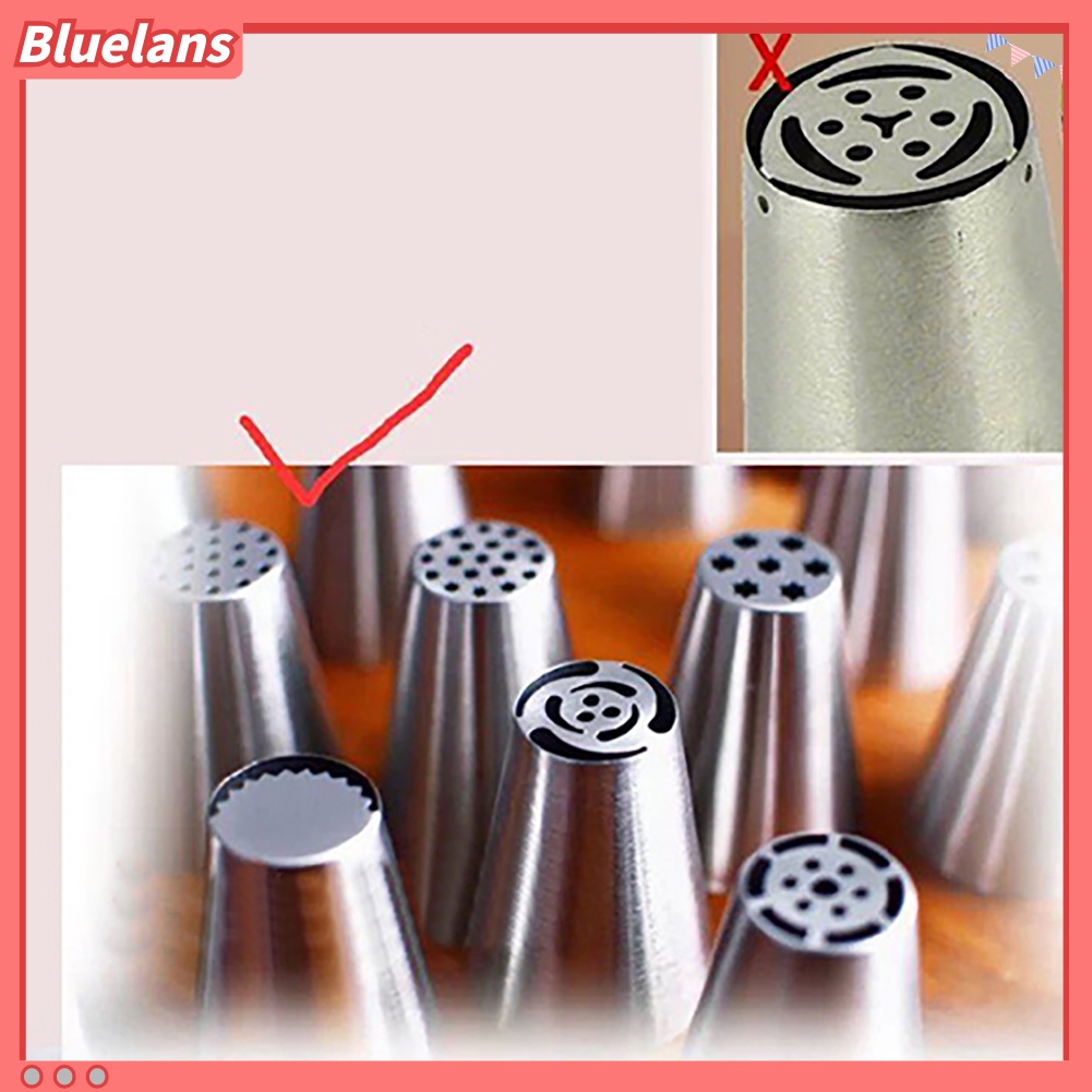 Bluelans 7pcs / Set Spuit Piping Icing DIY Untuk Dekorasi Kue