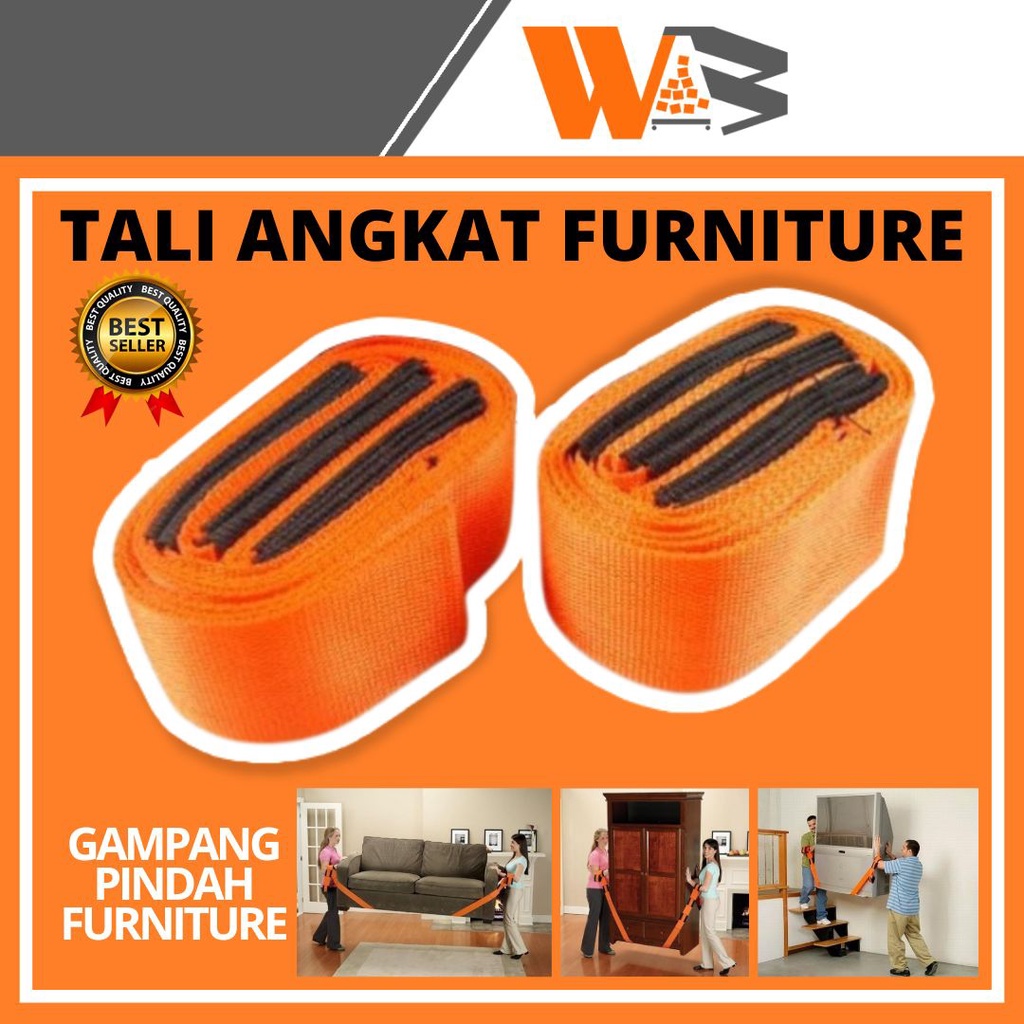 COD Tali Alat Bantu Pindah Angkat Angkut Barang Furniture Perabotan Rumah Tangga Tali Angkat Furniture Moving Forklift 2 PCS