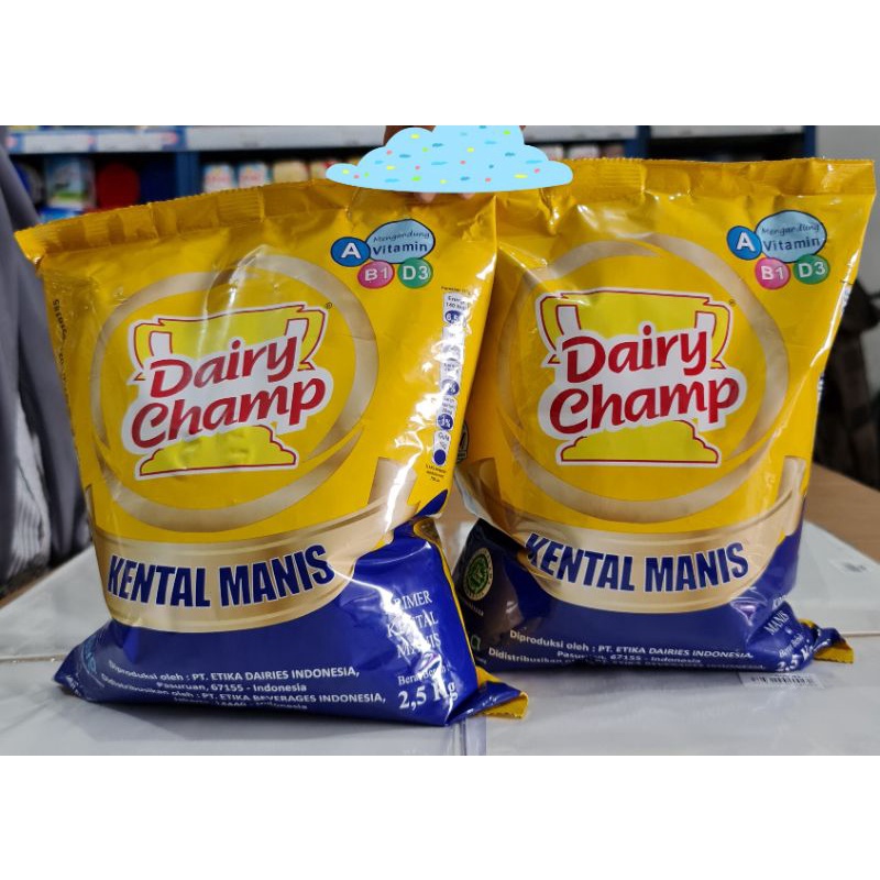 

2,5kg Dairy Champ Kental Manis Plain/SKM Dairy Champ/Susu Kental Manis Dairy Champ