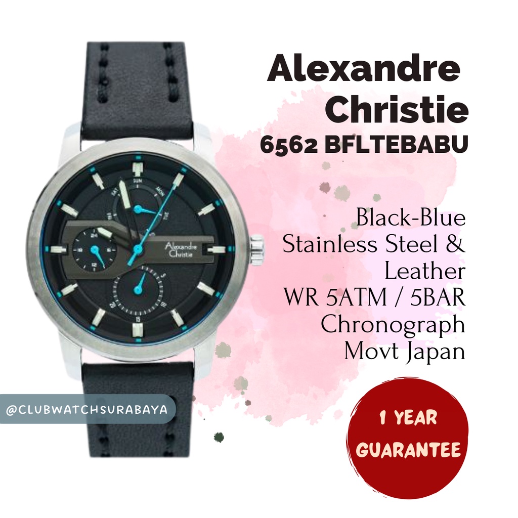 Jam Tangan Wanita Alexandre Christie ORI 6562 BFLTEBABU / Alexandre Christie Jam Tangan Cewek 6562 B