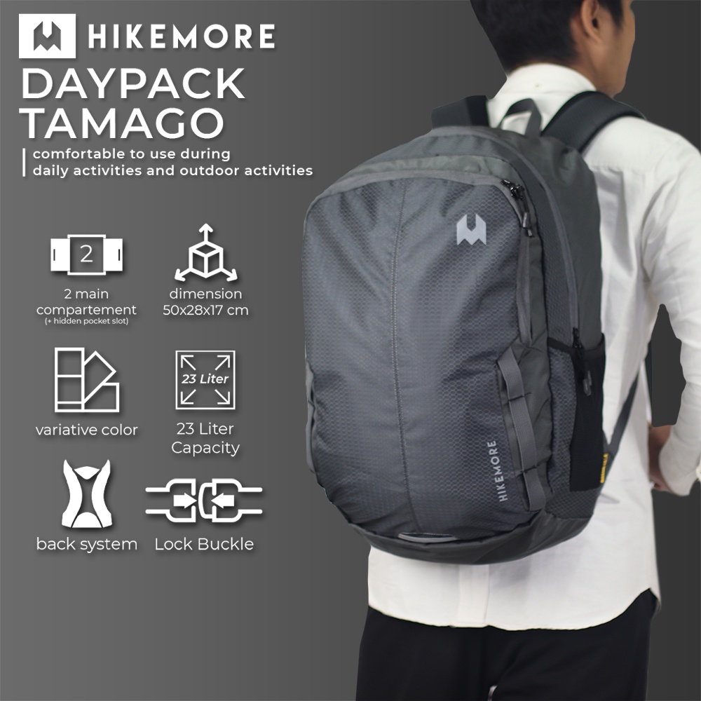 Hikemore Tamago Tas Ransel Daypack Outdoor Pria Wanita Original