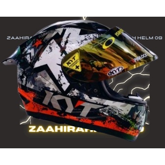 KYT R10-HELM KYT R10 AQUA RED-BISA COD-HELM KYT R10 MOTIF-kyt r10 seri#3 aqua red dan aqua blue pake