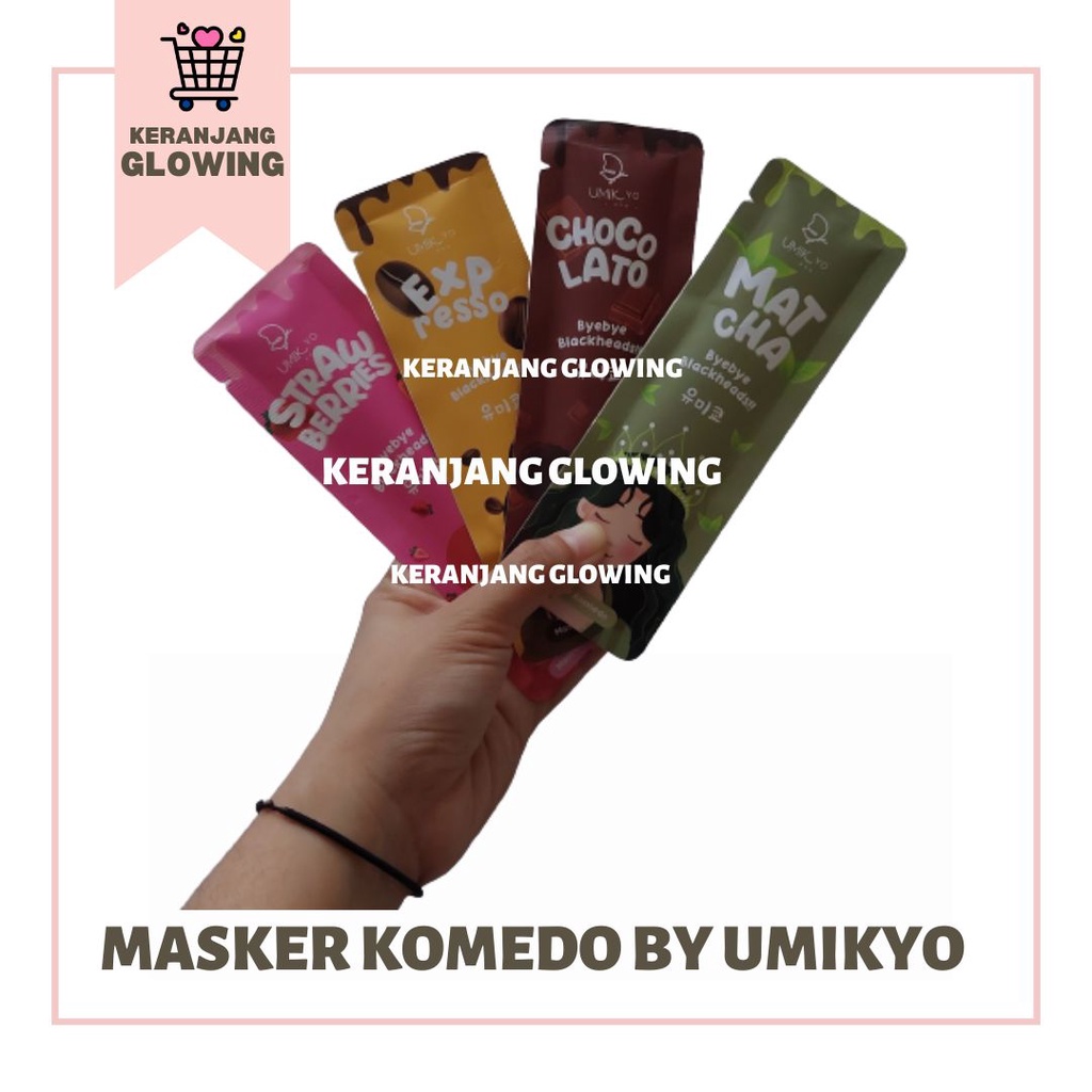 BPOM Masker Komedo by Umikyo - Masker Wajah Organik - Masker Menghilangkan Komedo Membandel - Masker