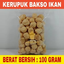 KERUPUK BAKSO IKAN 250 gr / KRUPUK RASA IKAN / KERUPUK BANGKA IKAN TENGGIRI