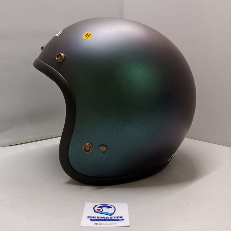 Helm Zeus ZS-385 Matt Chamaleon Purple Half Face Retro NEW