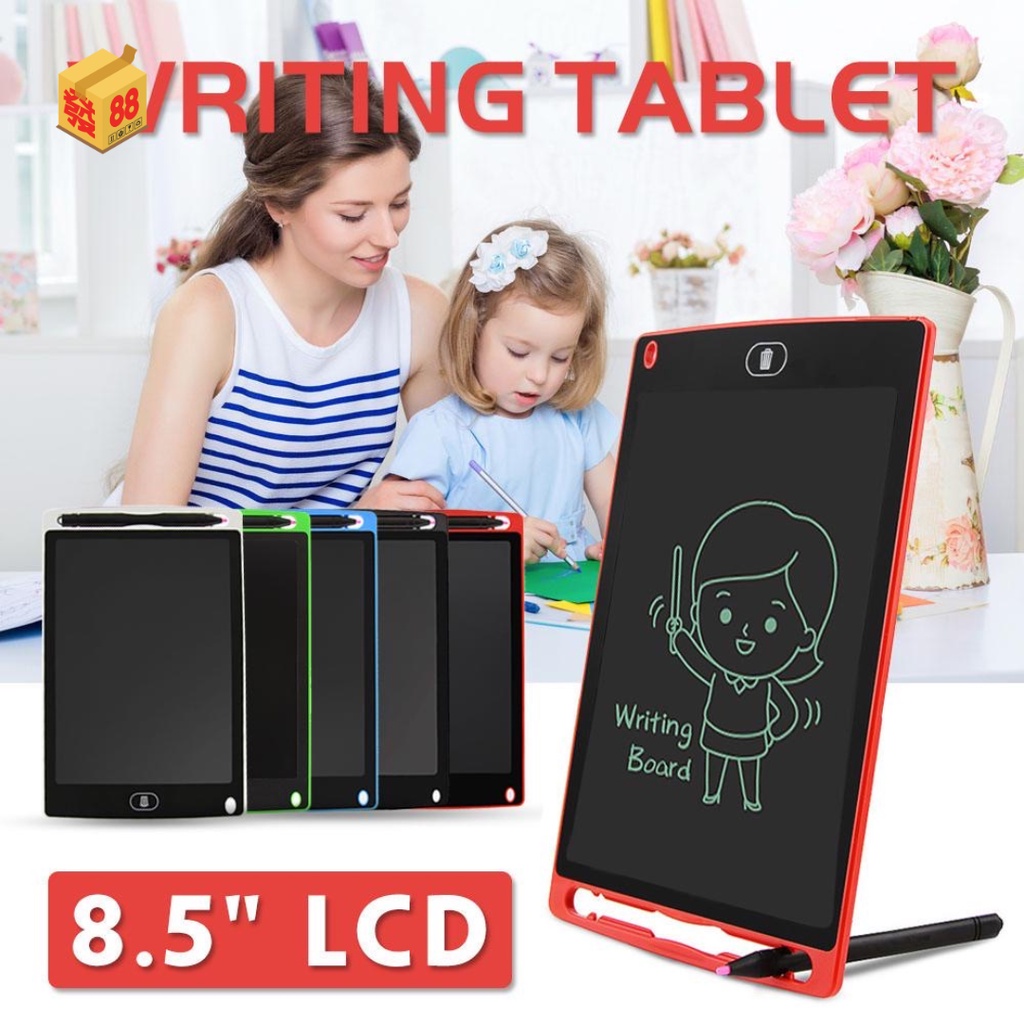 8.5Inch Tablet Gambar Anak / ￼LED Writing Drawing Tablet Board / Alat Tulis Papan Gambar Anak dengan Pen Layar Digital Sekolah Mainan Lukisan Edukasi