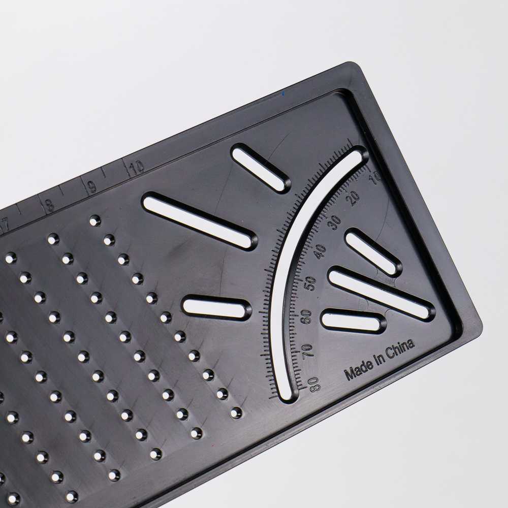 Oauee Penggaris Mark Line Measuring Ruler Woodworking with Pencil M142 ( Al-Yusi )