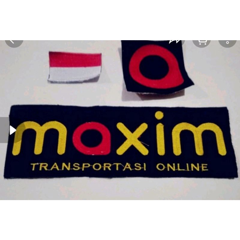 Bordir logo Maxim emblem Maxim(3 pcs) murah bordir komputer