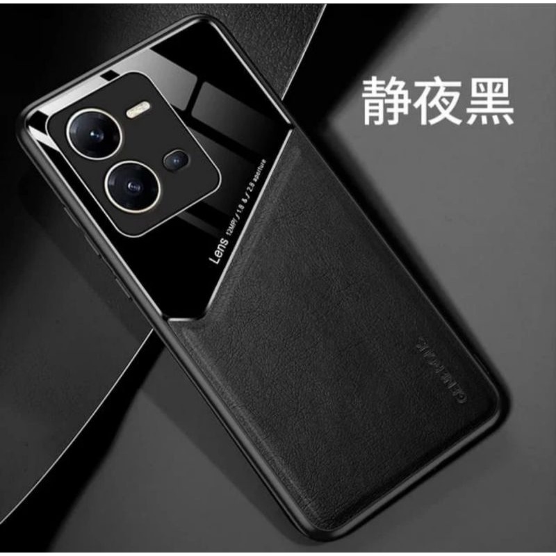 Original Soft Case Vivo V25E/V25 5G Case Plexiglass Leather Generous Casing Cover Protector Anti Sho