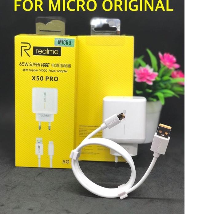 PROMO HARI INI PROMO CHARGER REALME ORIGINAL 65w X50pro micro / type C grosir