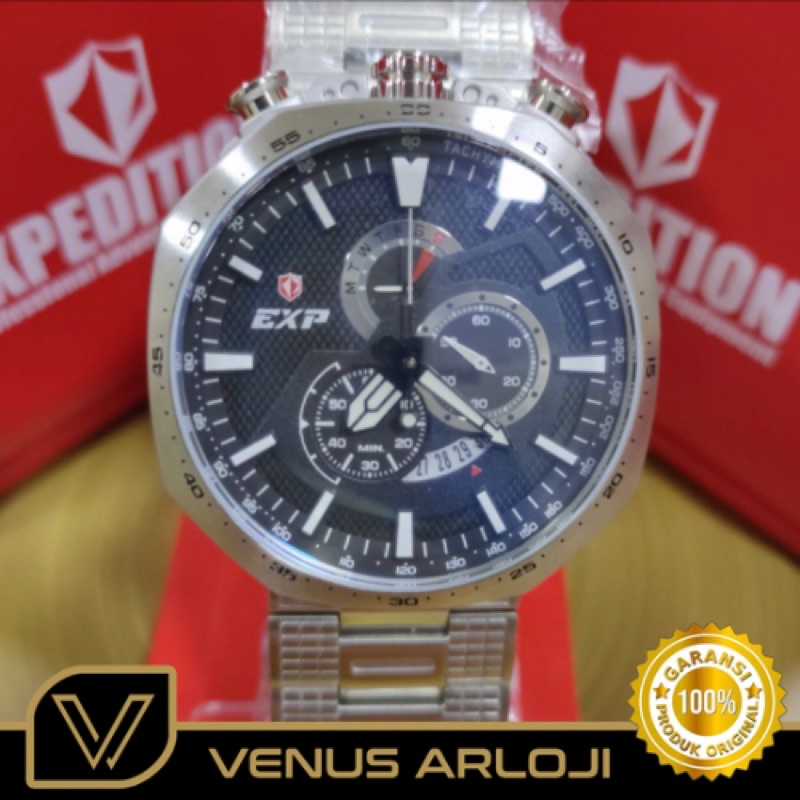 Jam Expedition SE 6745 MC BSS Pria Rantai Silver Bulat