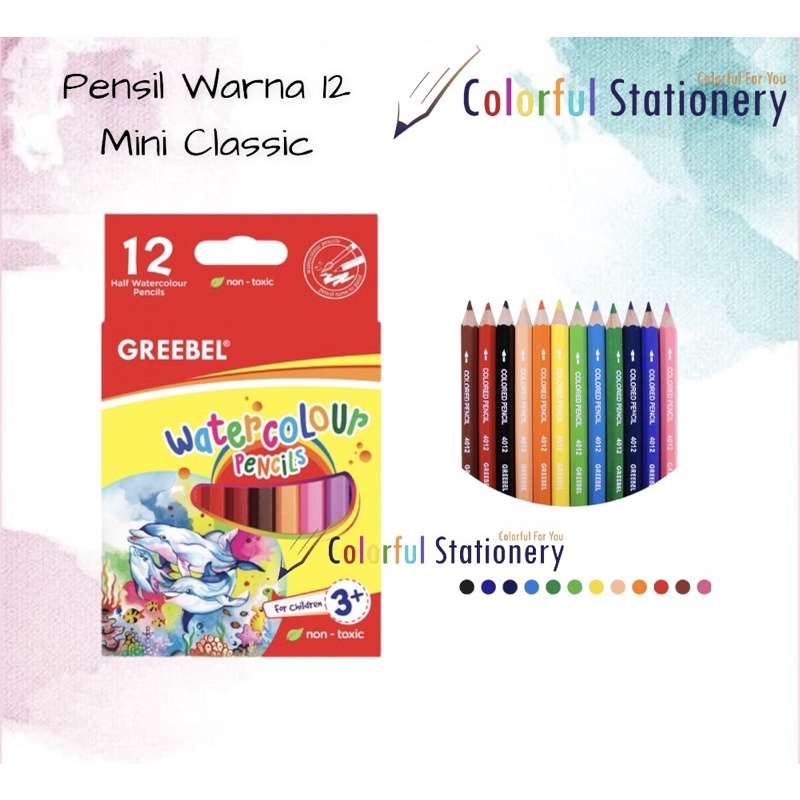 

Pensil Warna Greebel Mini Classic 12 Warna