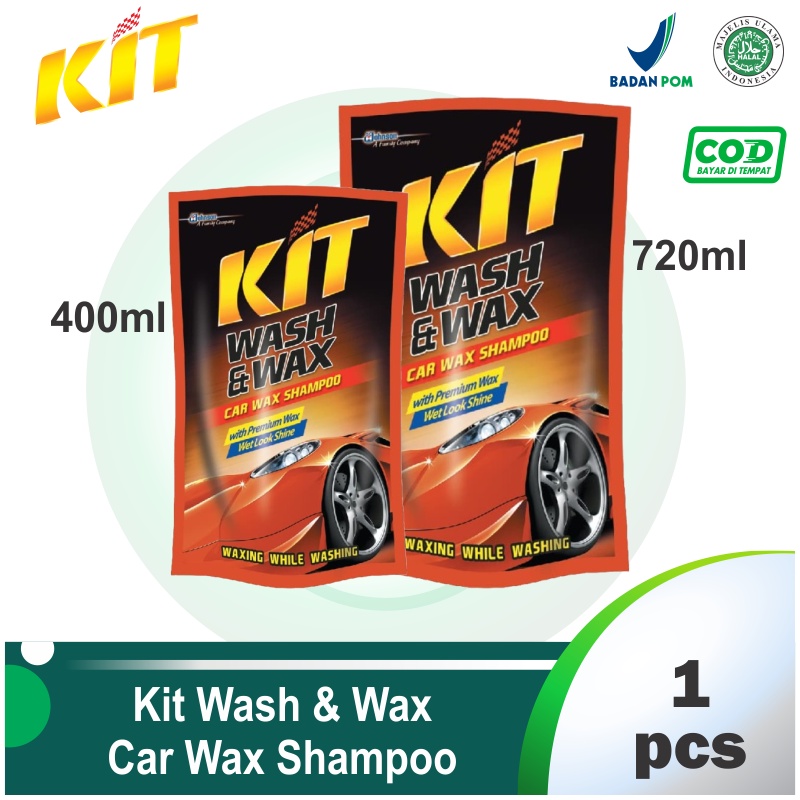 KIT Wash & Wax Shampoo Mobil 450ml / 720ml